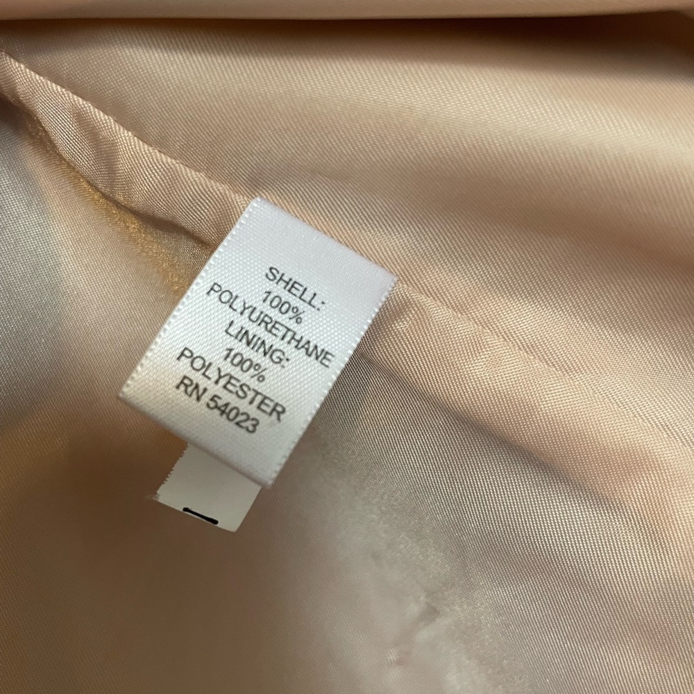 Piperlime Blush Faux Leather Jacket Size Large - Picture 3 of 7